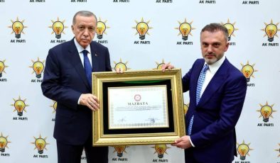 Başkan Erdoğan mazbatasını aldı