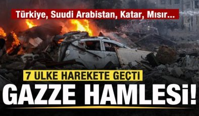 Türkiye, Suudi Arabistan, Katar, Mısır ve Ürdün harekete geçti! Gazze hamlesi
