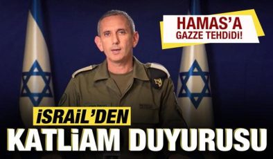 İsrail’den son dakika savaş açıklaması! Hamas’a Gazze tehdidi!