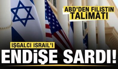 ABD’den Filistin talimatı! İsrail’i endişe sardı!