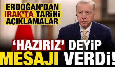 Son dakika: Erdoğan’dan Irak’ta tarihi açıklamalar! ‘Hazırız’ deyip mesajı verdi…