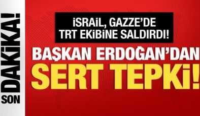 Son dakika haberi: İsrail, Gazze’de TRT ekibine saldırdı! Başkan Erdoğan’dan sert tepki